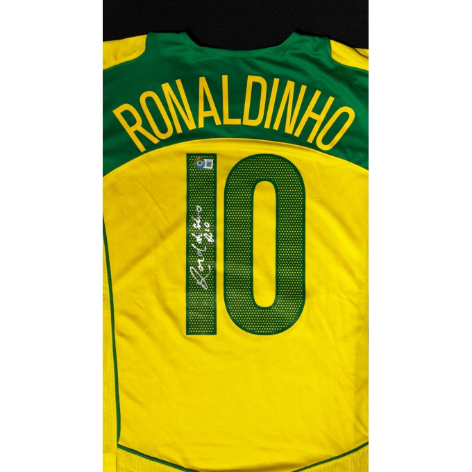 RONALDINHO GAÚCHO AUTÓGRAFO – CAMISA BRASIL