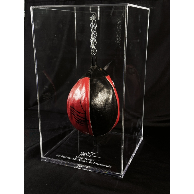 Mike Tyson Autógrafo em "Speed Bag".