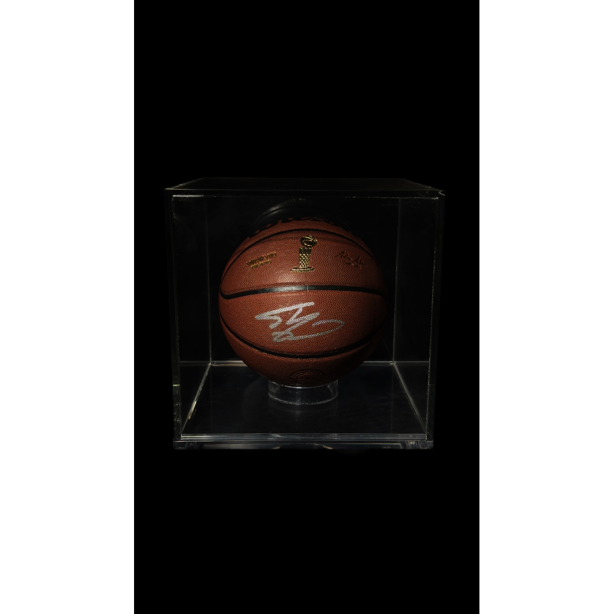 SHAQUILLE O’NEAL AUTÓGRAFO – BOLA DE BASQUETE NBA FINALS TROPHY SERIES