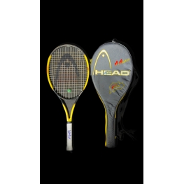 ANDRE AGASSI AUTÓGRAFO - RAQUETE HEAD E CAPA DE RAQUETE