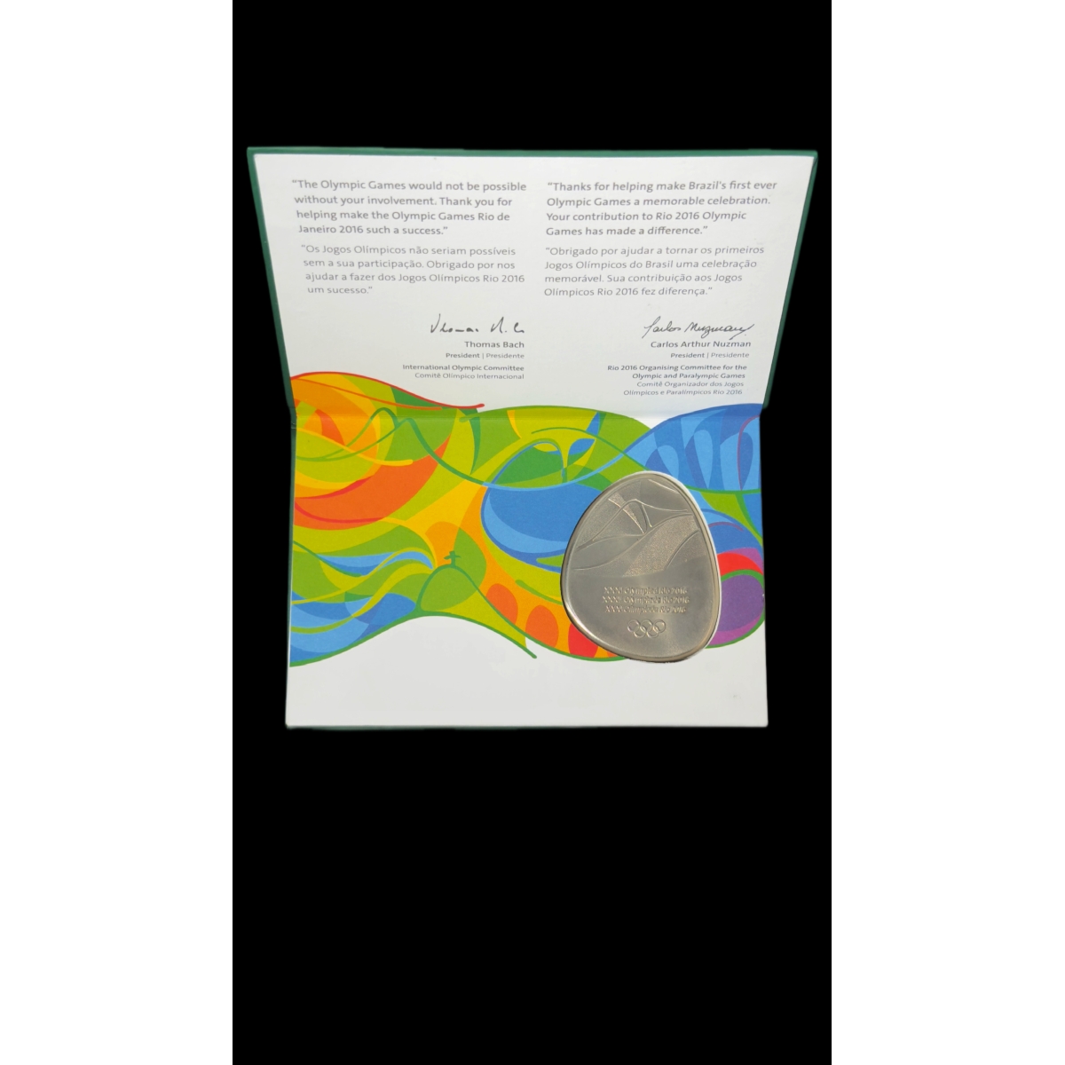 RIO 2016 — MEDALHA OFICIAL DE PARTICIPAÇÃO