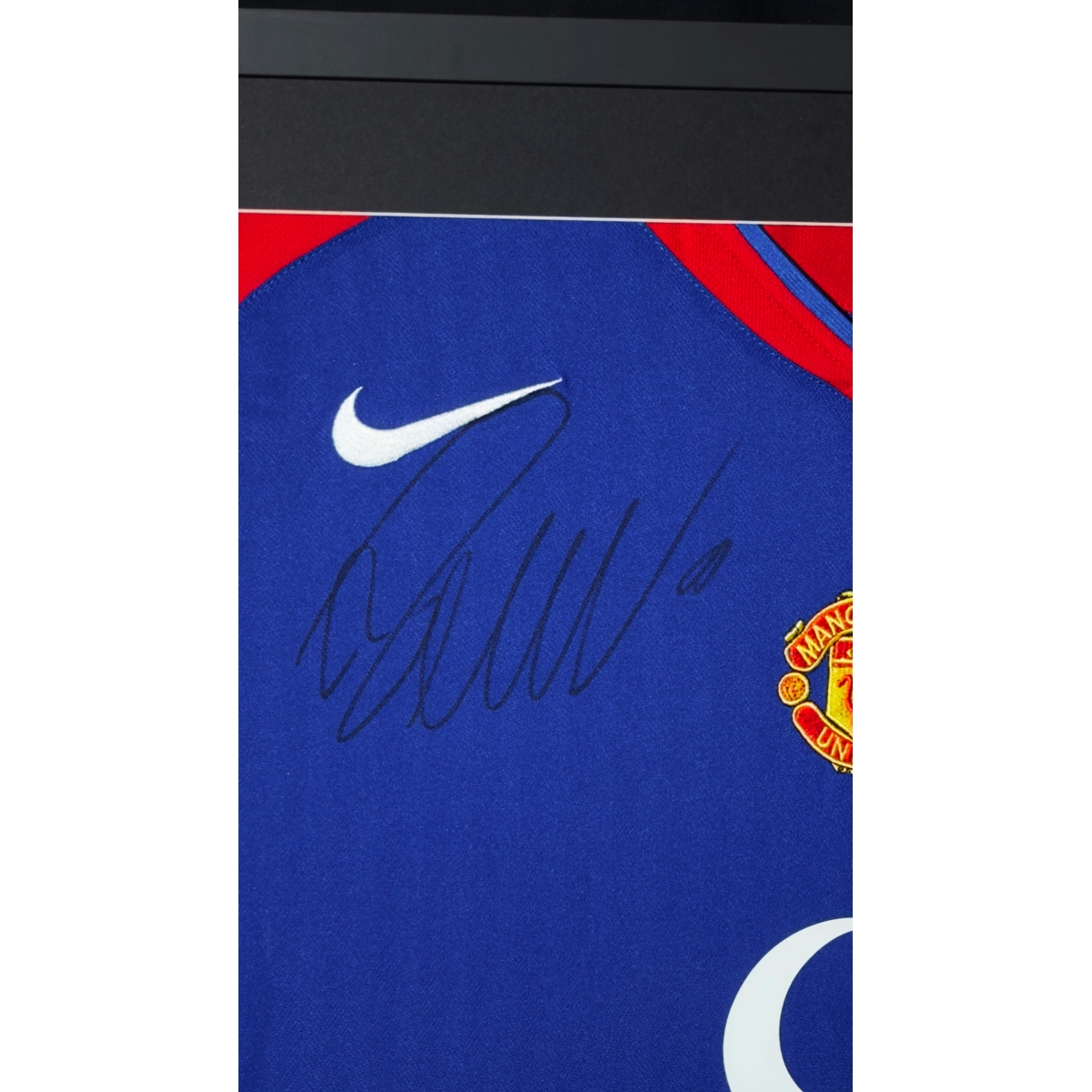 CRISTIANO RONALDO AUTÓGRAFO – CAMISA DO MANCHESTER UNITED  AZUL
