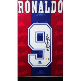 RONALDO FENÔMENO AUTÓGRAFO – CAMISA BARCELONA 1996/97