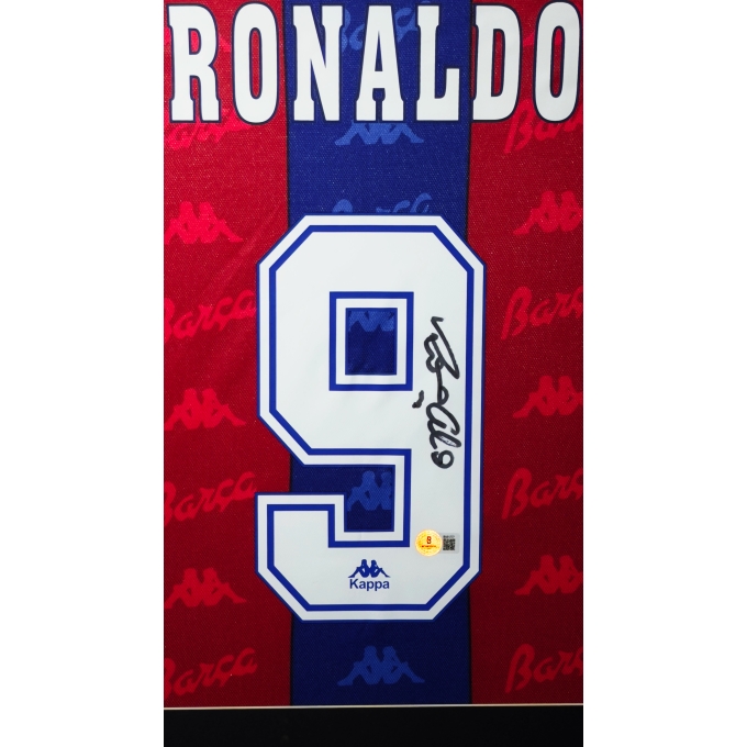 RONALDO FENÔMENO AUTÓGRAFO – CAMISA BARCELONA 1996/97