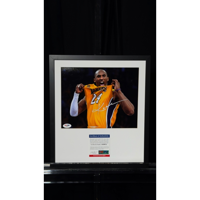 KOBE BRYANT AUTÓGRAFO - FOTO LOS ANGELES LAKERS