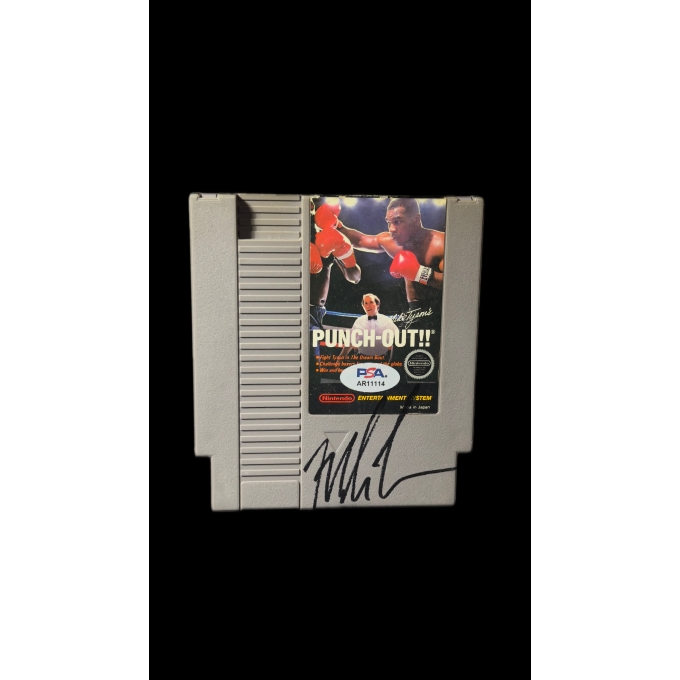 MIKE TYSON AUTÓGRAFO – CARTUCHO NINTENDO NES PUNCH-OUT!!