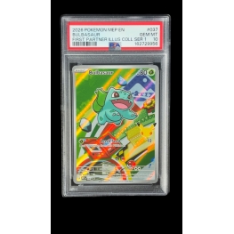 BULBASAUR PSA 10 - COLEÇÃO DE ILUSTRAÇÕES DOS PRIMEIROS PARCEIROS SÉRIE 1 037