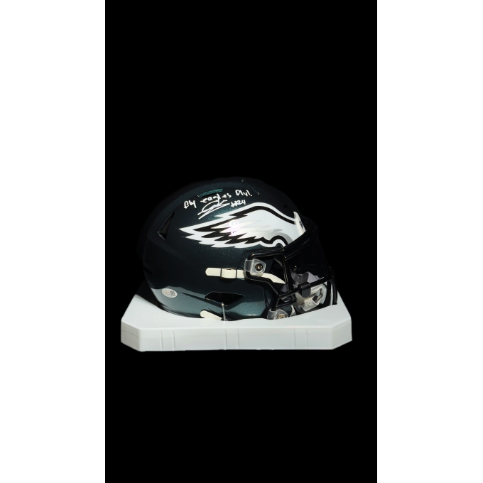 ANDREW MUKUBA AUTÓGRAFO - CAPACETE PHILADELPHIA EAGLES