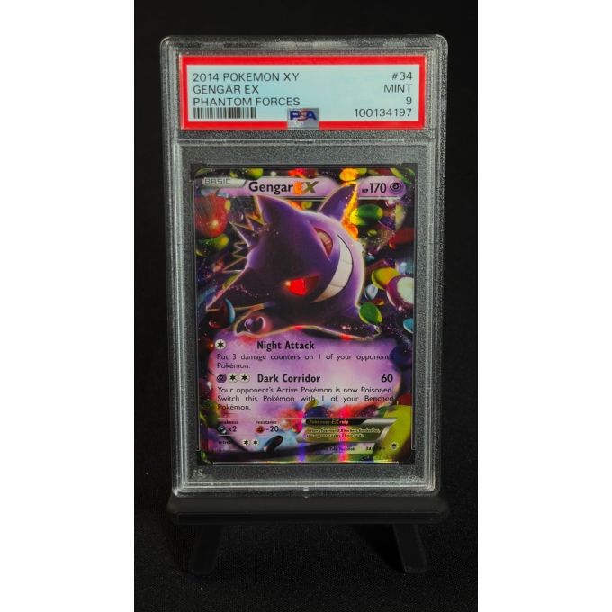 GENGAR EX 34/119 - PHANTOM FORCES 2014 - PSA 9