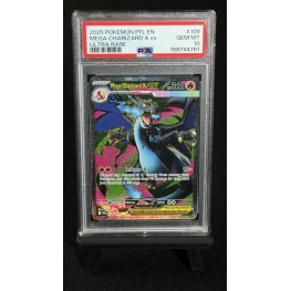 MEGA CHARIZARD X ex 109/094 - PHANTASMAL FLAMES 2025 - ULTRA RARE - PSA 10