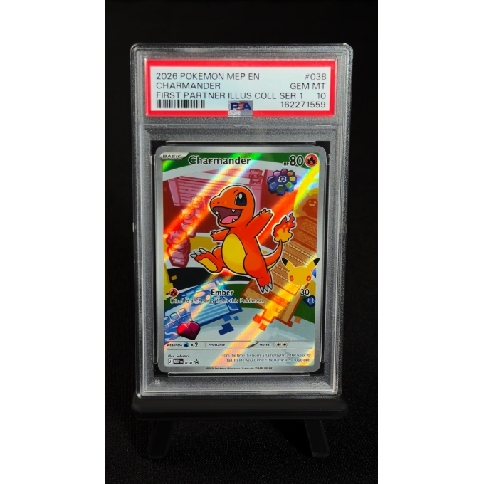 CHARMANDER 038 - FIRST PARTNER ILLUSTRATION COLLECTION SERIES 1 2026 - PSA 10