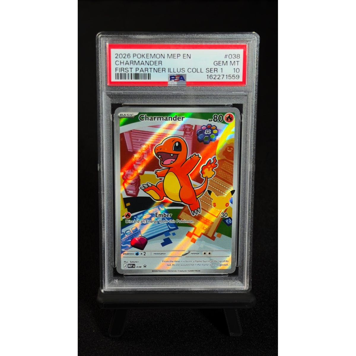 CHARMANDER 038 - FIRST PARTNER ILLUSTRATION COLLECTION SERIES 1 2026 - PSA 10