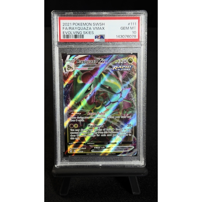 RAYQUAZA VMAX 111/203 - EVOLVING SKIES 2021 PSA 10