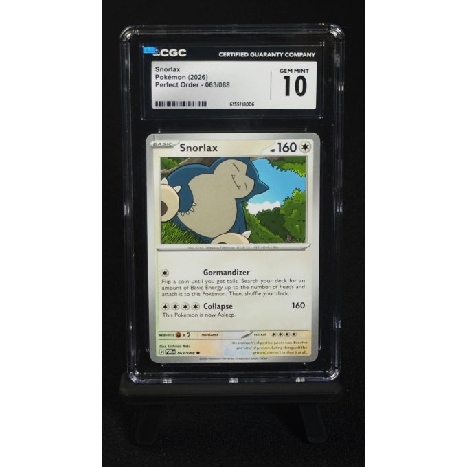 SNORLAX 063/088 - PERFECT ORDER 2026 CGC 10