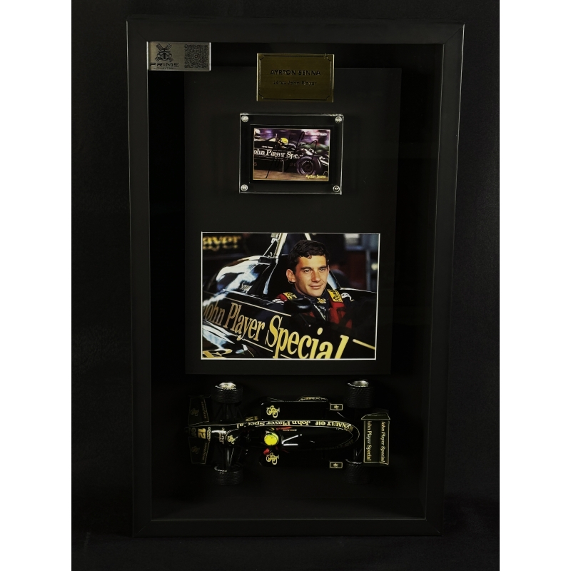 Ayrton Senna Autógrafo em Card - Lotus