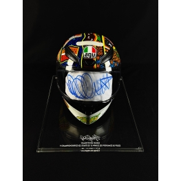 Valentino Rossi Autógrafo em Capacete.