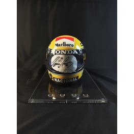 Ayrton Senna Autógrafo em Viseira Capacete Mclaren.