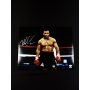 Mike Tyson Autógrafo em Pôster "no ringue".