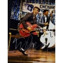 Michael J. Fox Autógrafo em Pôster em cena do Filme "De volta para o Futuro".