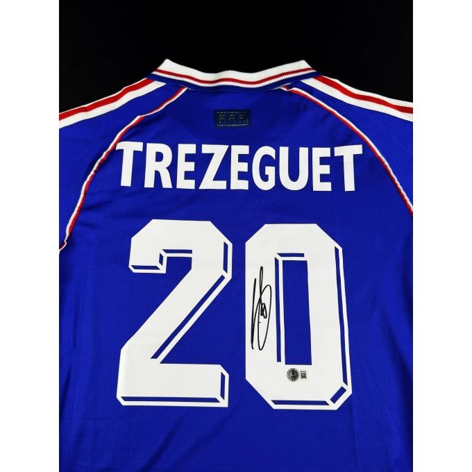 David Trezeguet Autógrafo - Camisa da Seleção Francesa.