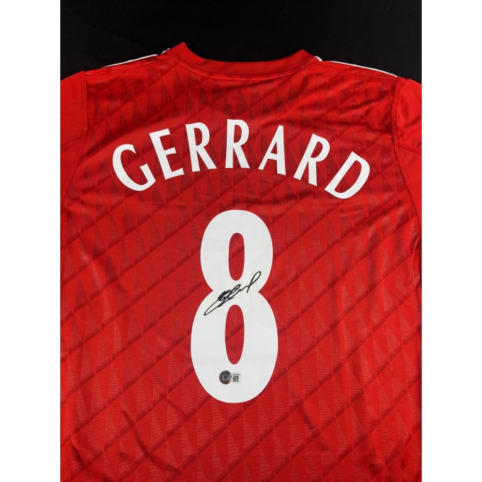 Steven Gerrard Autógrafo - Camisa Liverpool.
