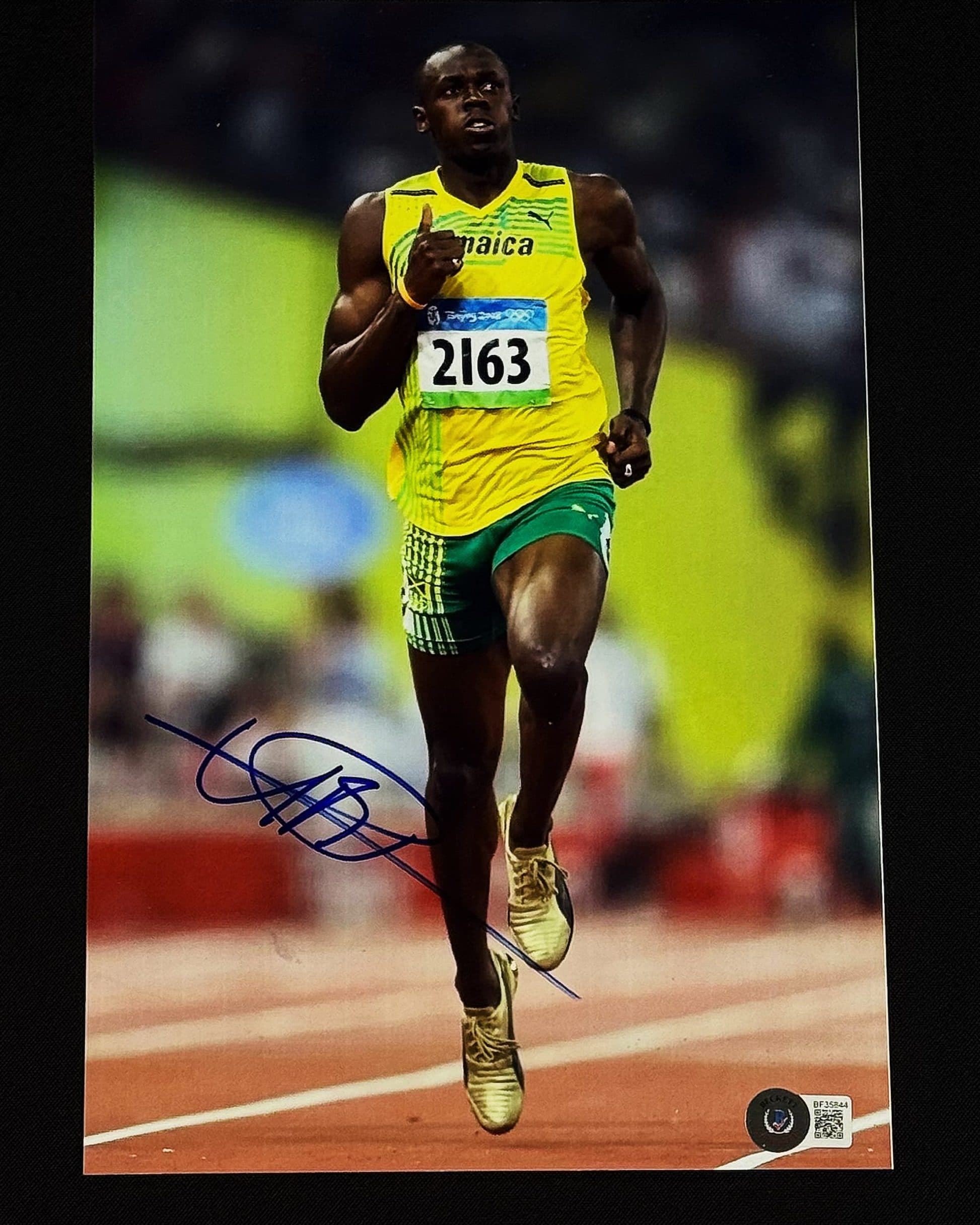 Usain Bolt autógrafo – foto, Usain Bolt