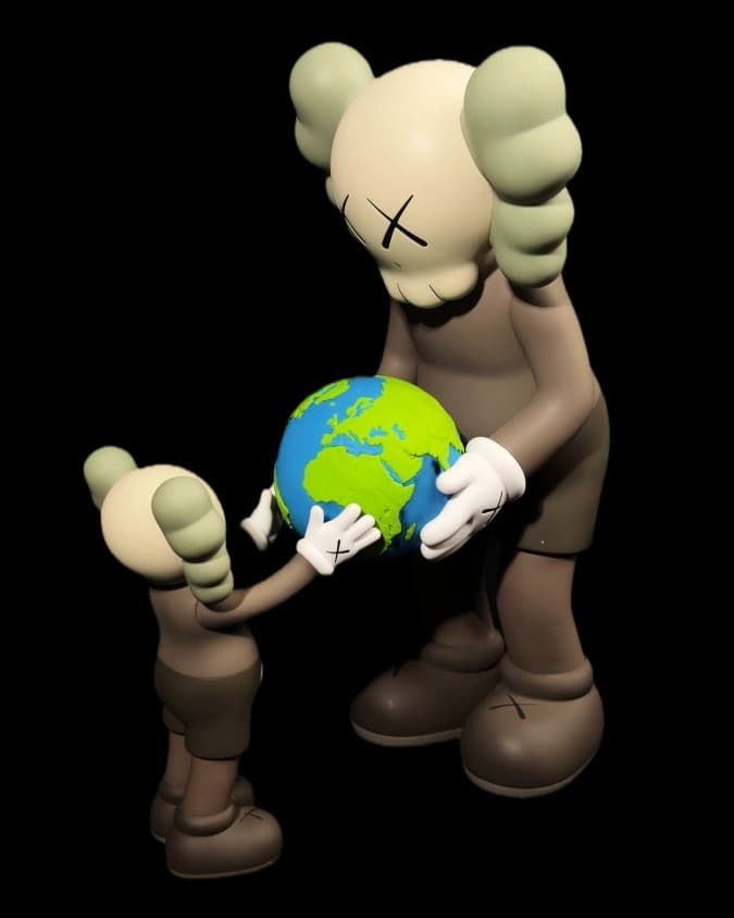 KAWS The Promise – figura colecionável Brown, KAWS