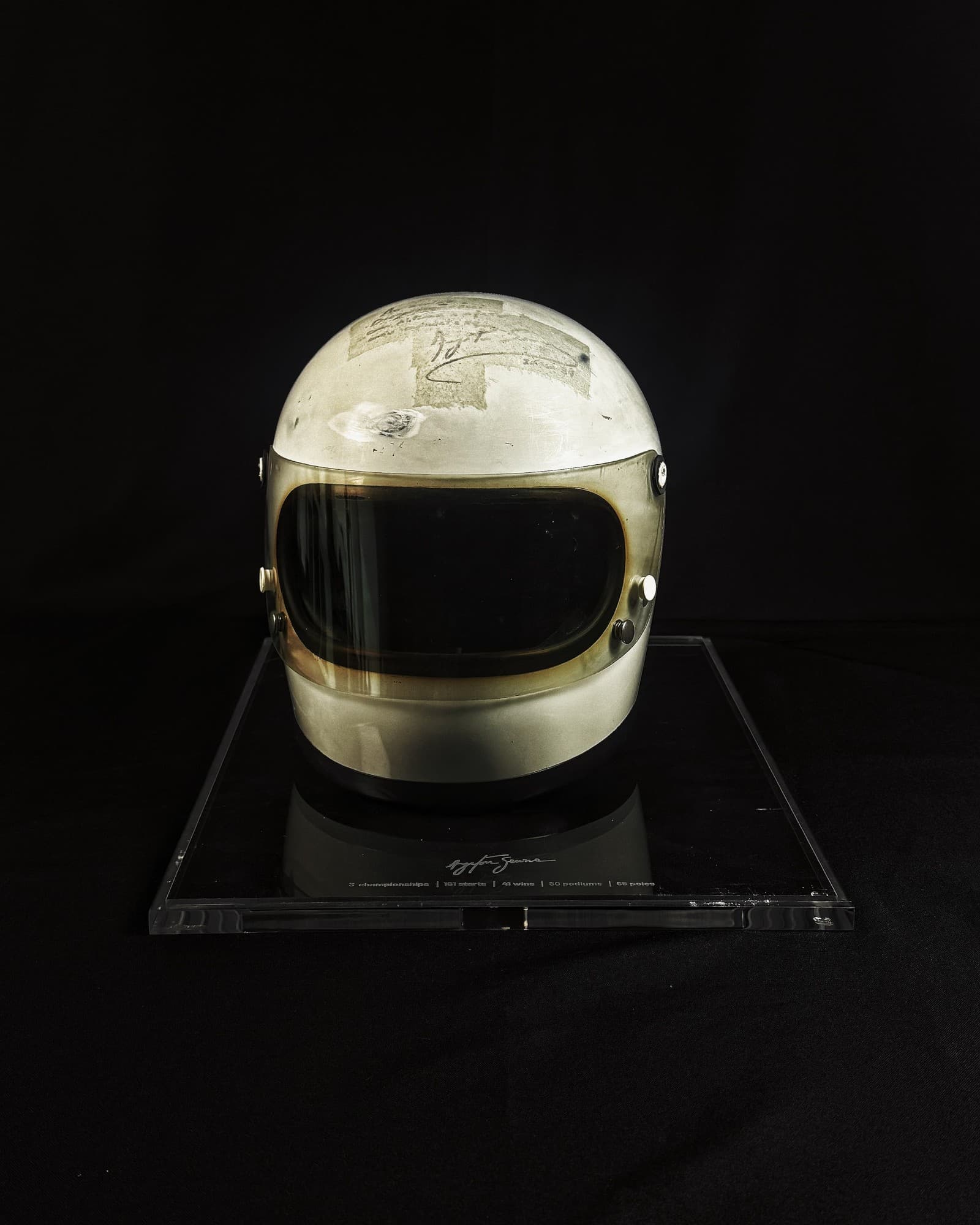 Capacete de kart autografado, Ayrton Senna