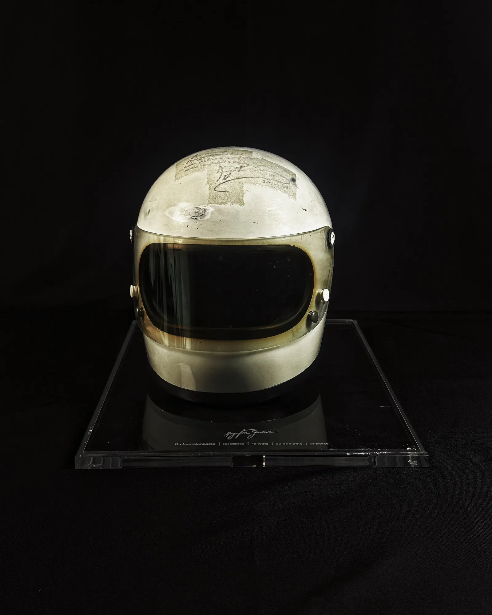 Capacete de kart autografado, Ayrton Senna