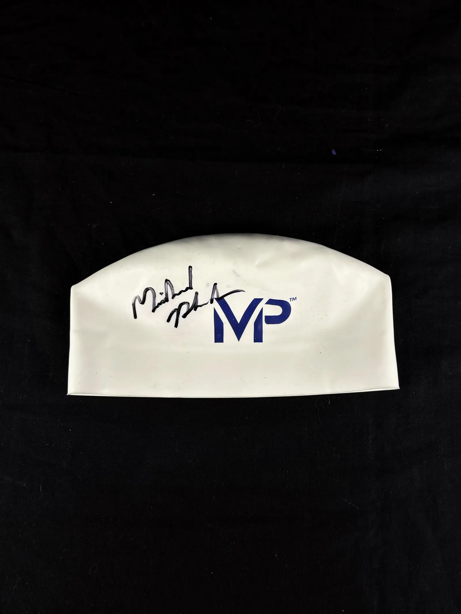 Michael Phelps autógrafo – touca de natação, Michael Phelps
