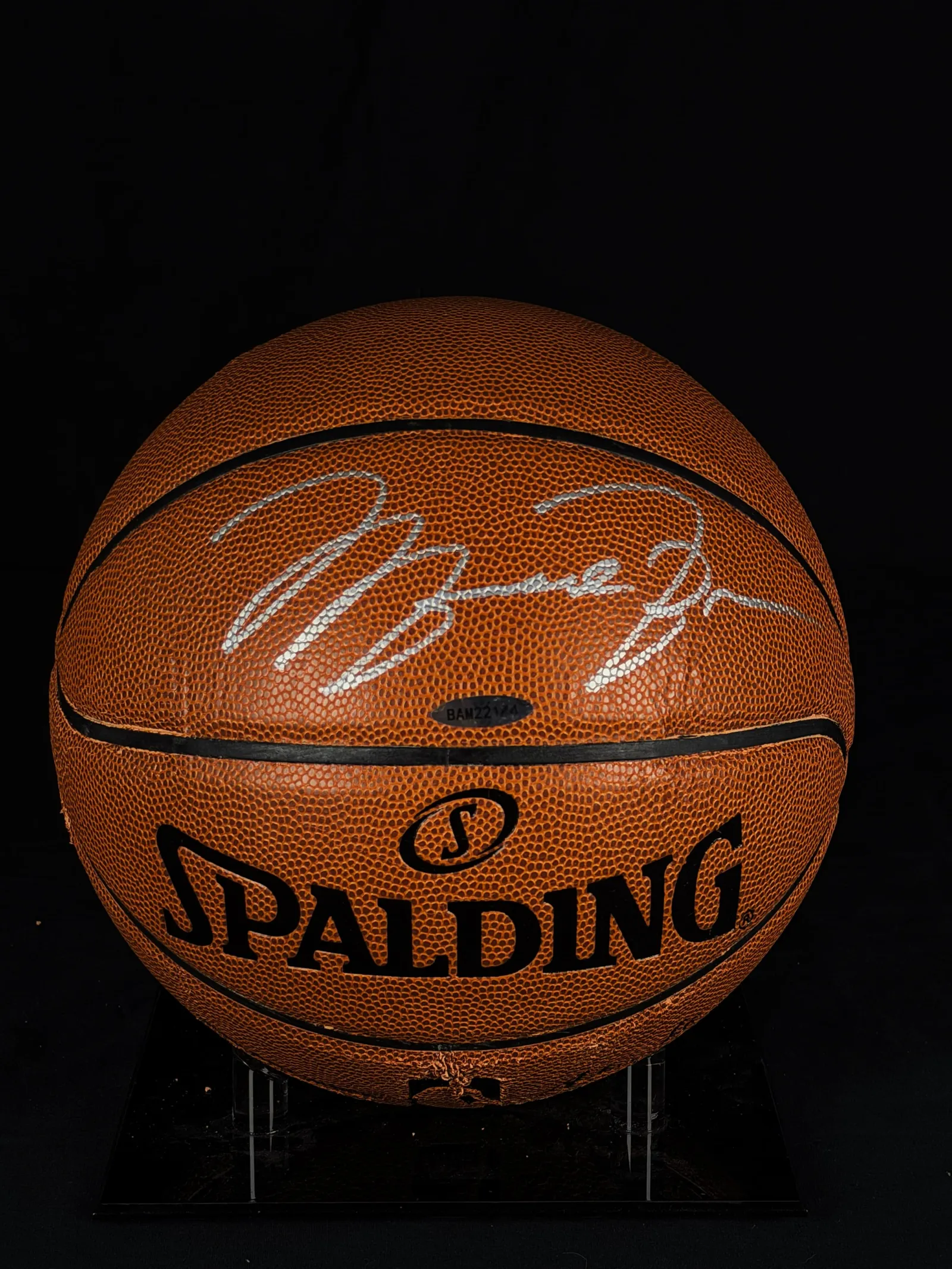 Michael Jordan autógrafo – bola de basquetebol, Michael Jordan