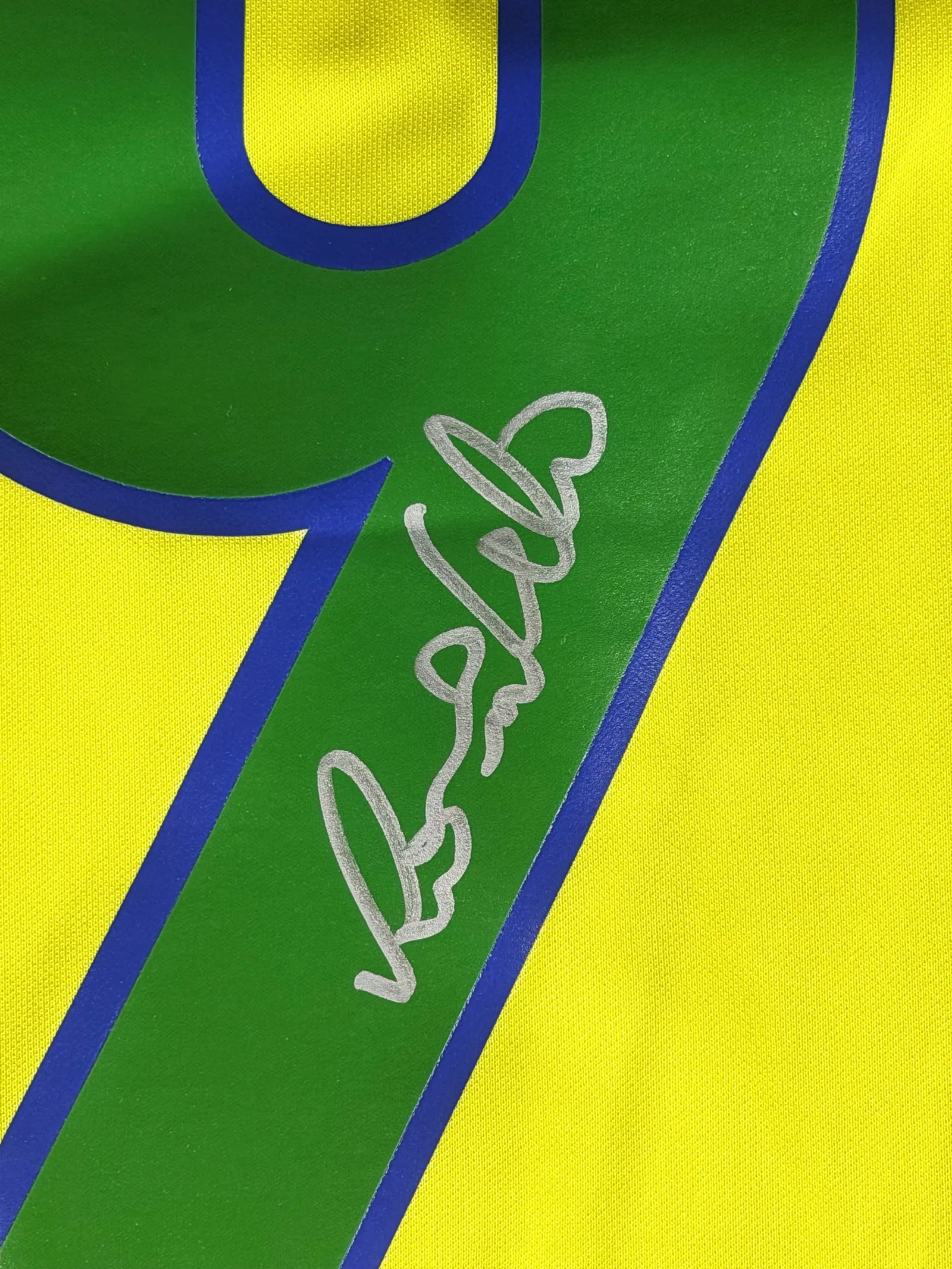 Ronaldo Nazário, "O Fenômeno" autógrafo – camisa amarela Seleção Brasileira, Ronaldo Fenômeno