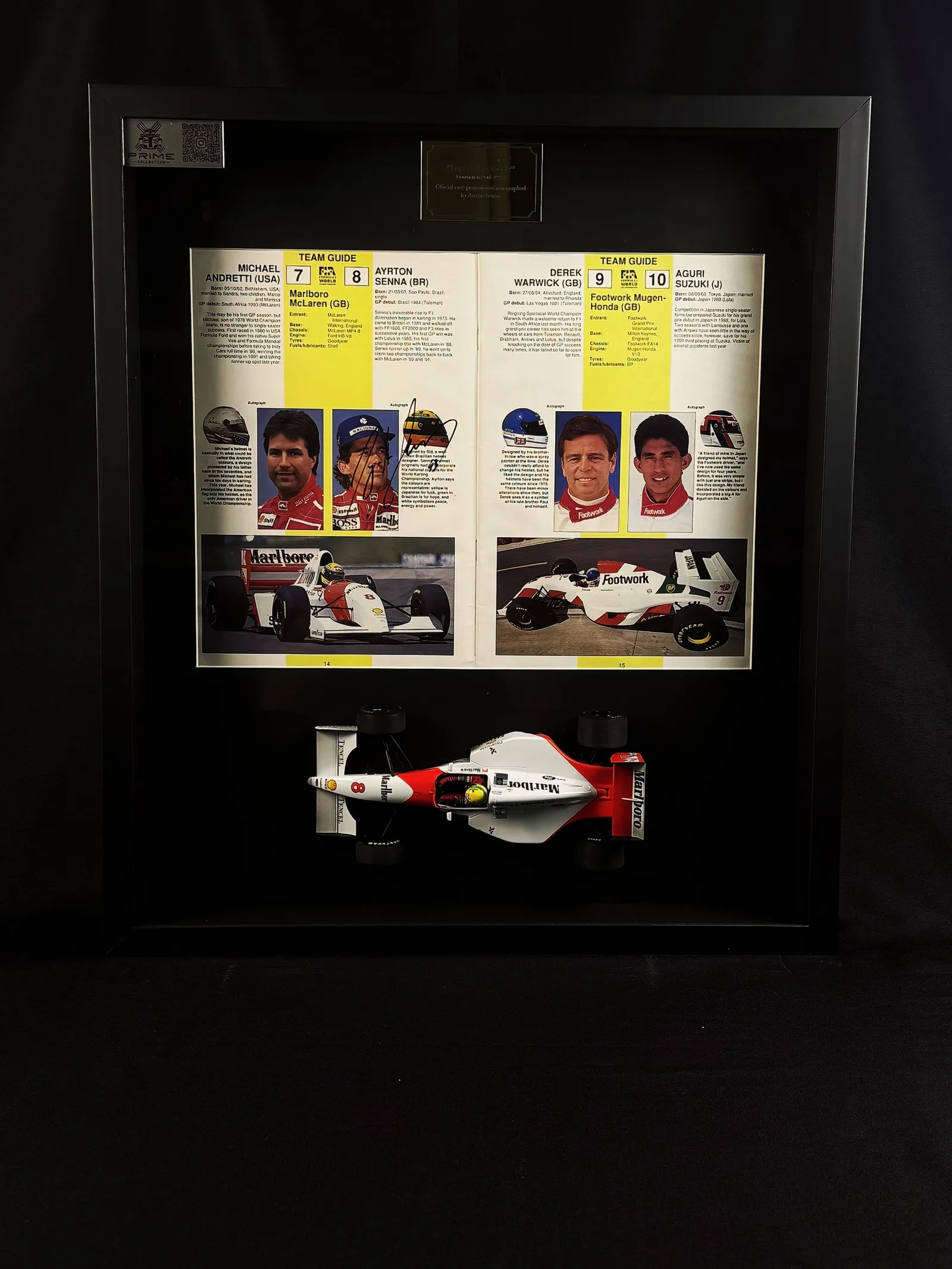 Programação oficial do Grande Prêmio de Donington Park abril 1993, Ayrton Senna