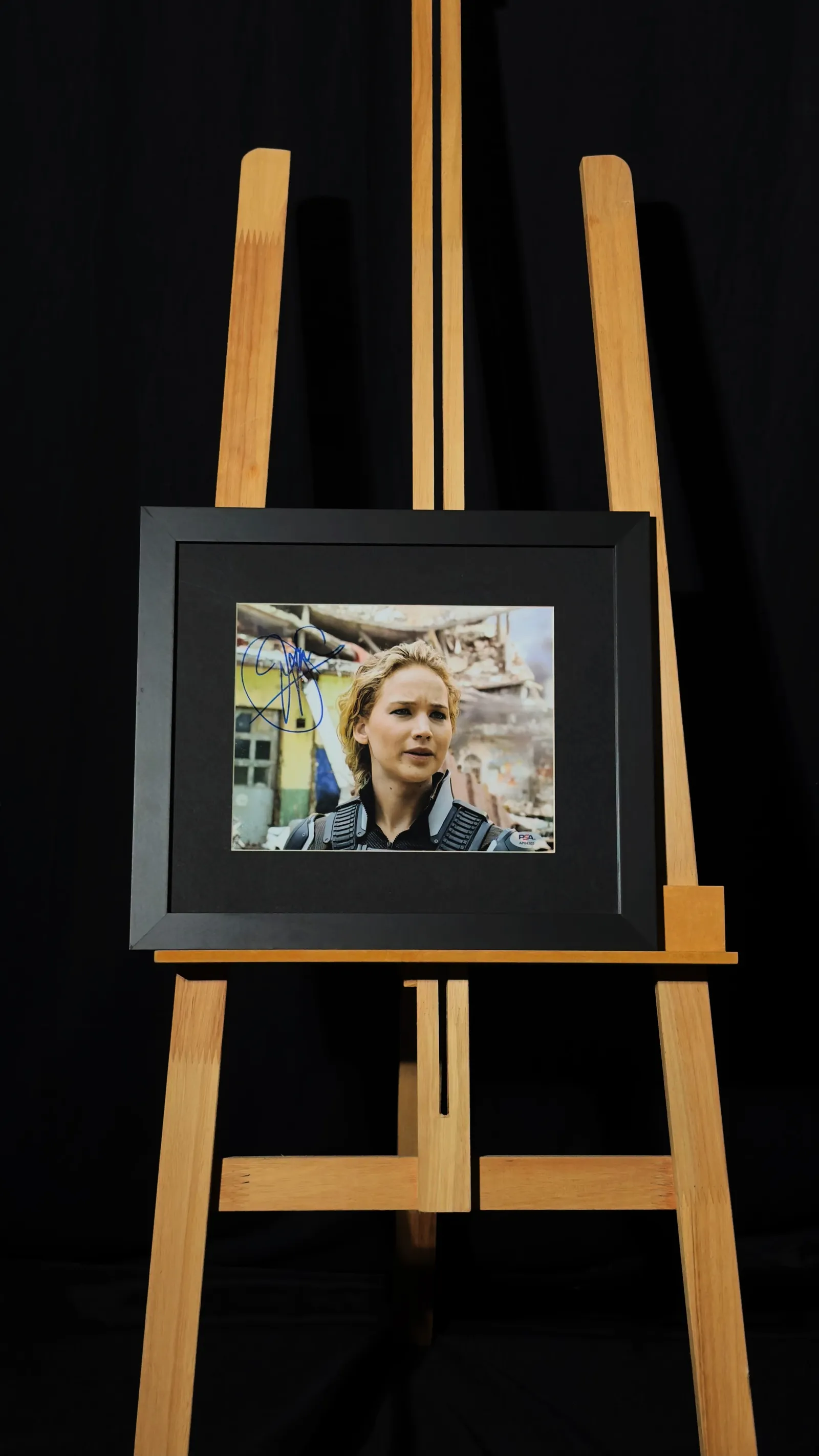 Jennifer Lawrence autógrafo – foto X-Men emoldurada, Jennifer Lawrence