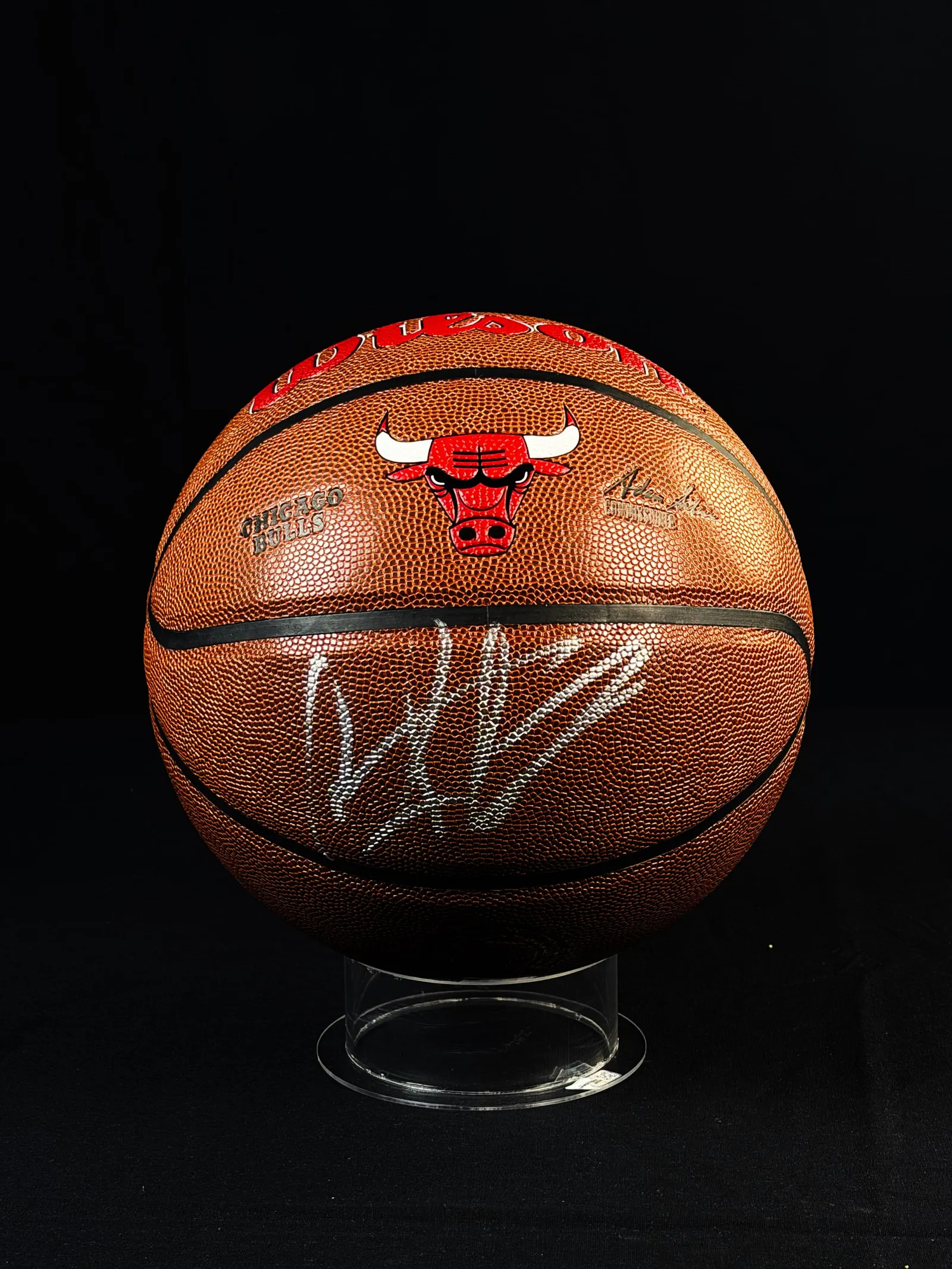 Dennis Rodman autógrafo – bola de basquetebol, Dennis Rodman