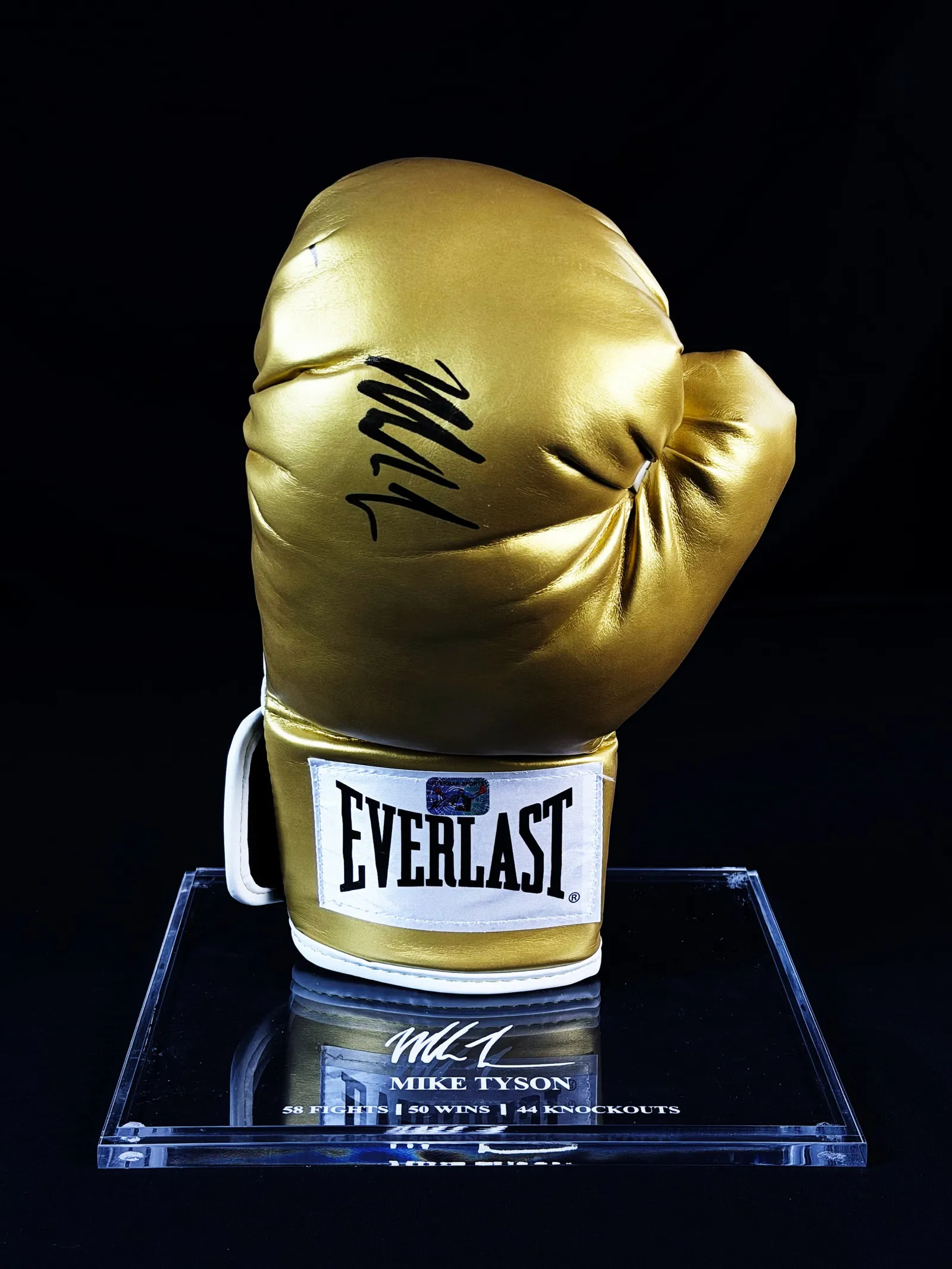 Mike Tyson autógrafo – luva de boxe Everlast, Mike Tyson