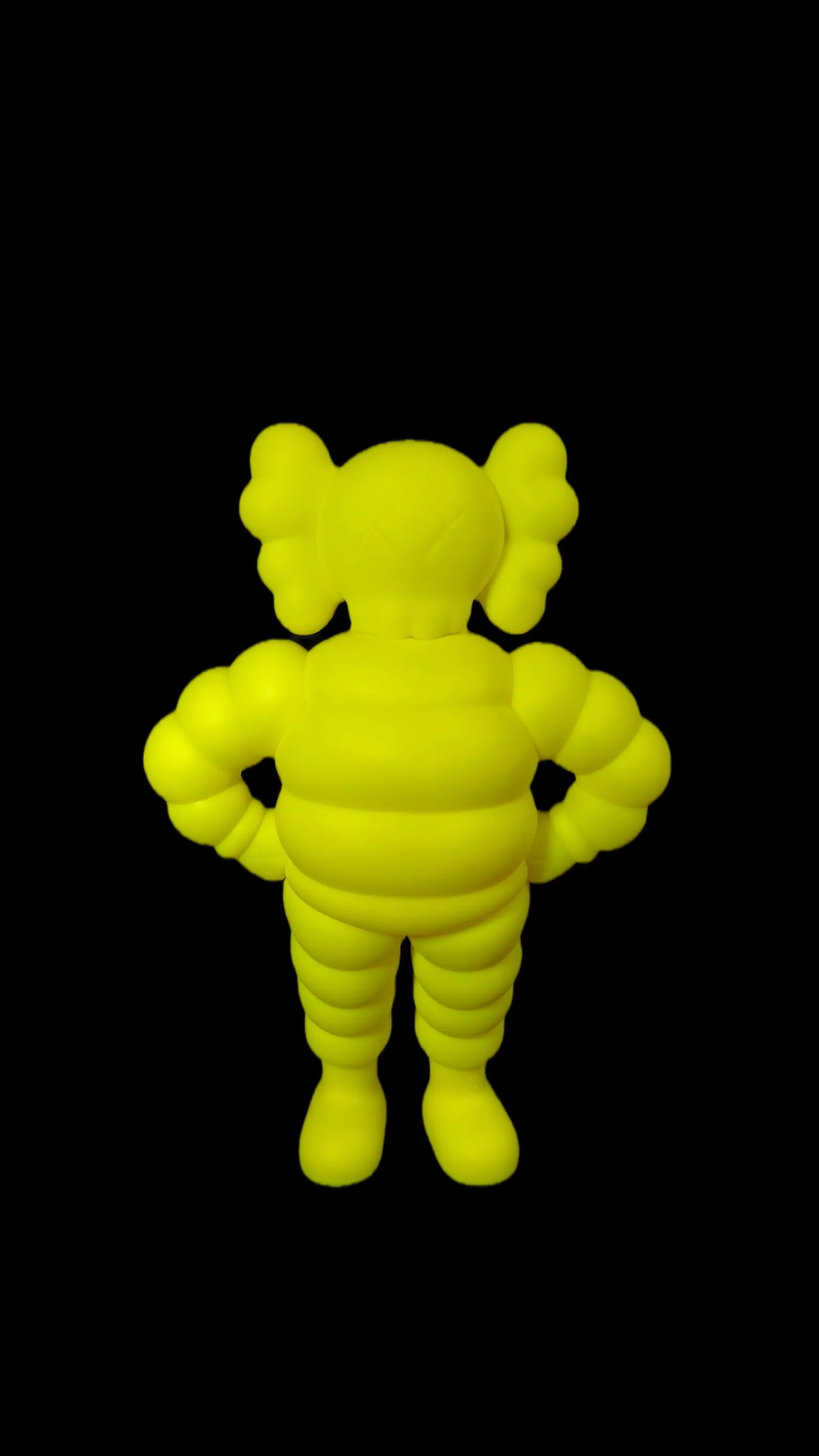 KAWS Chum Yellow – figura colecionável, KAWS