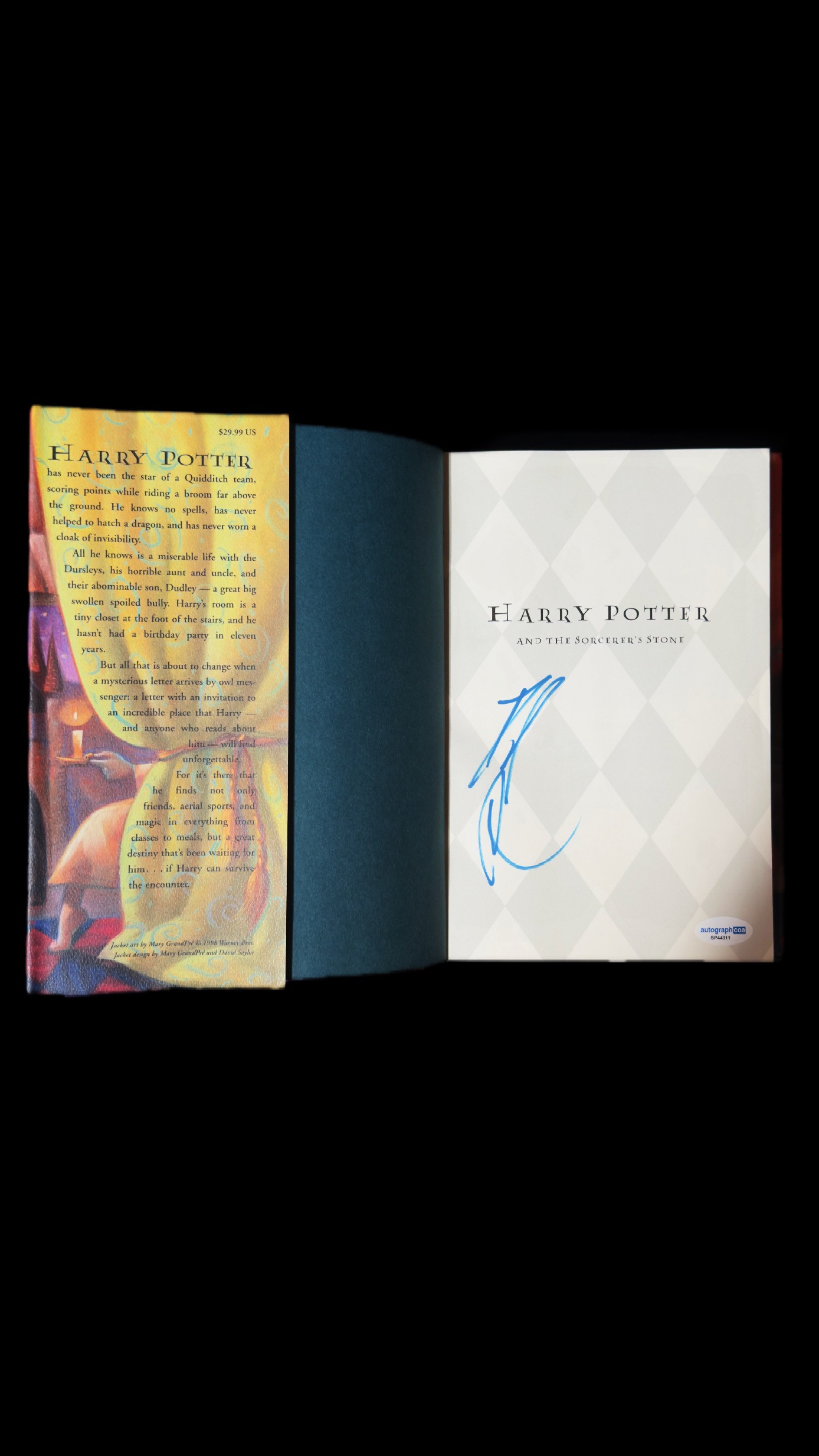 Daniel Radcliffe autógrafo – Harry Potter and the Sorcerer’s Stone, Daniel Radcliffe