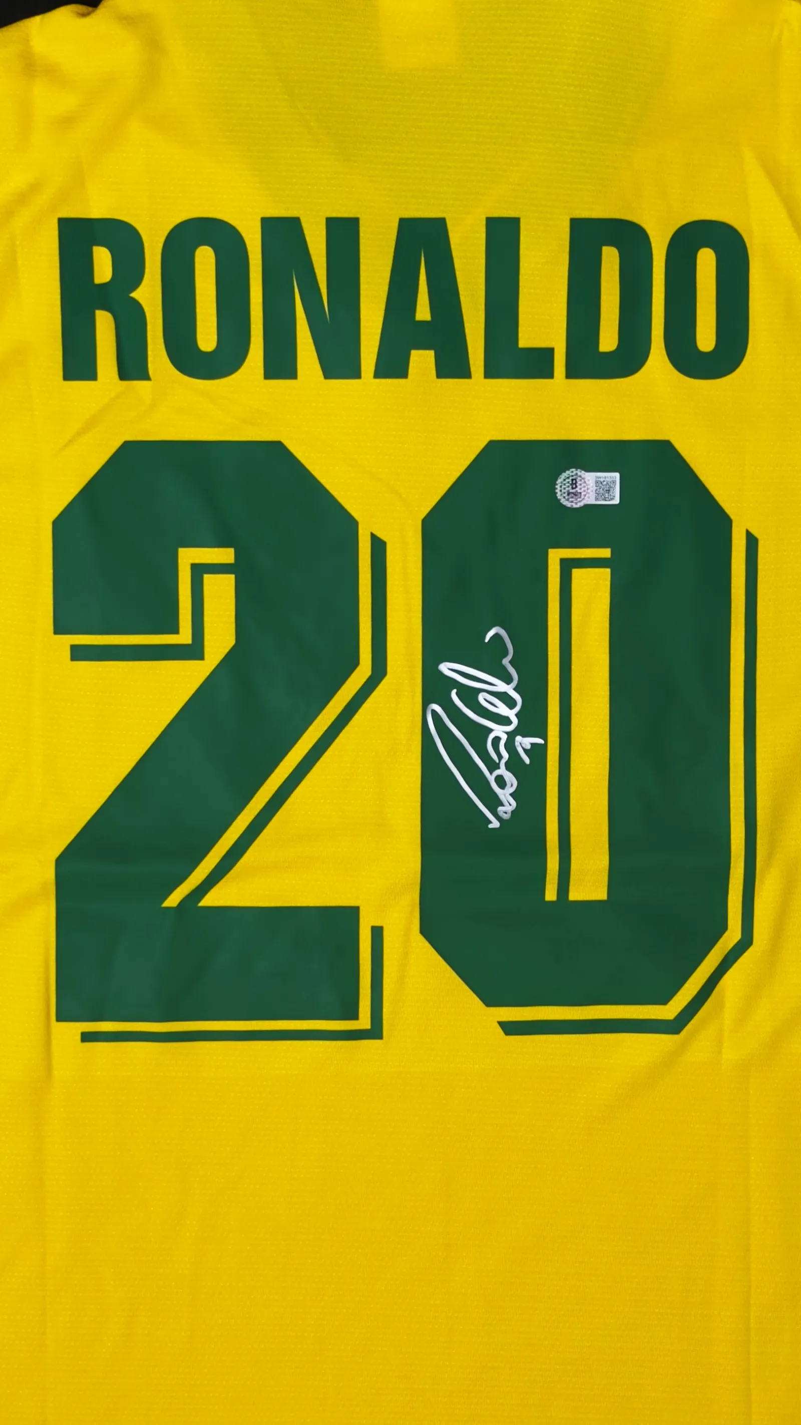 Ronaldo Fenômeno autógrafo – Camisa Brasil 1994, Ronaldo Fenômeno