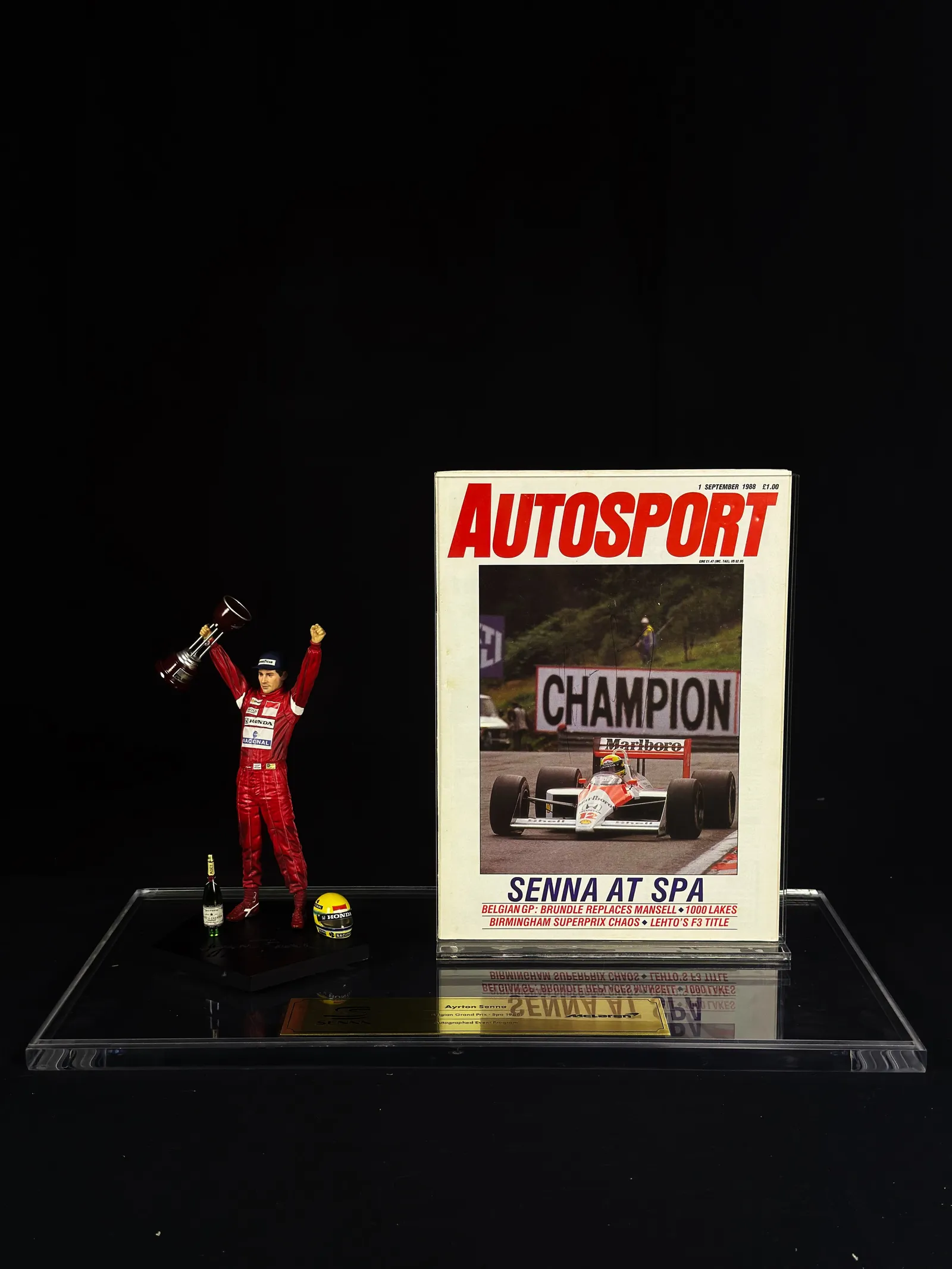 Ayrton Senna – programa oficial autografado GP da Bélgica 1988, Ayrton Senna