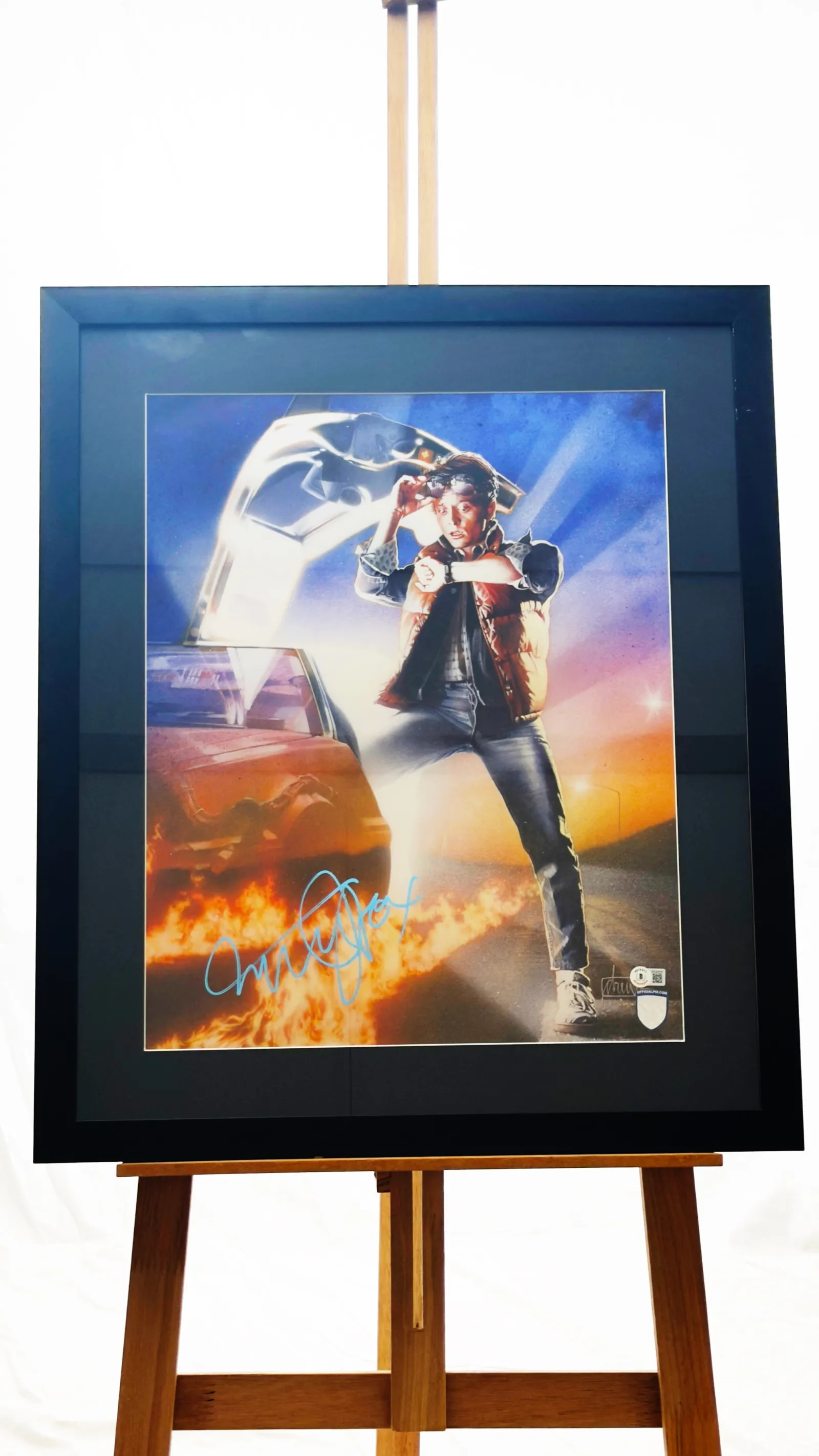 Michael J. Fox autógrafo – Quadro De Volta para o Futuro, Michael J. Fox