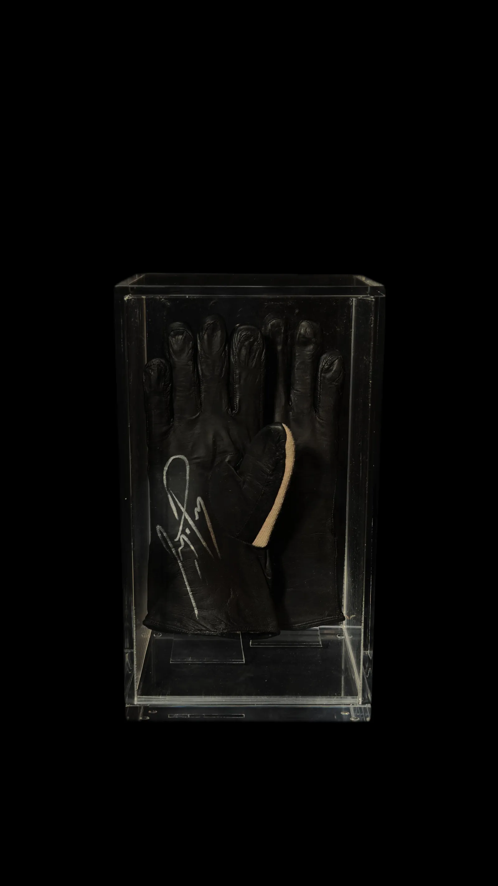 Ayrton Senna – par de luvas Dap Parrilla de kart, 1980, assinadas, Ayrton Senna