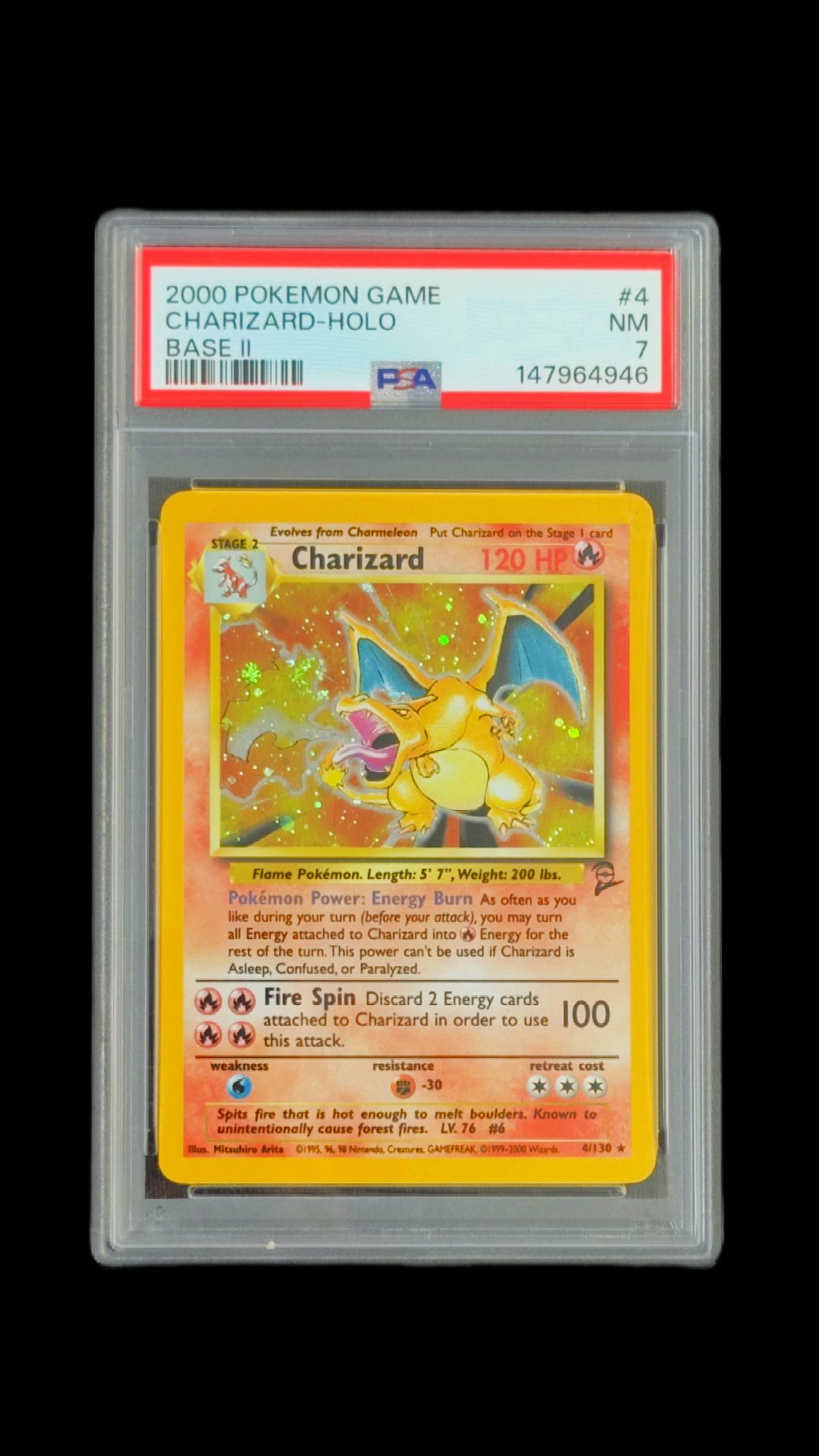 Charizard Holo PSA 7 – Base Set 2 2000, Charizard