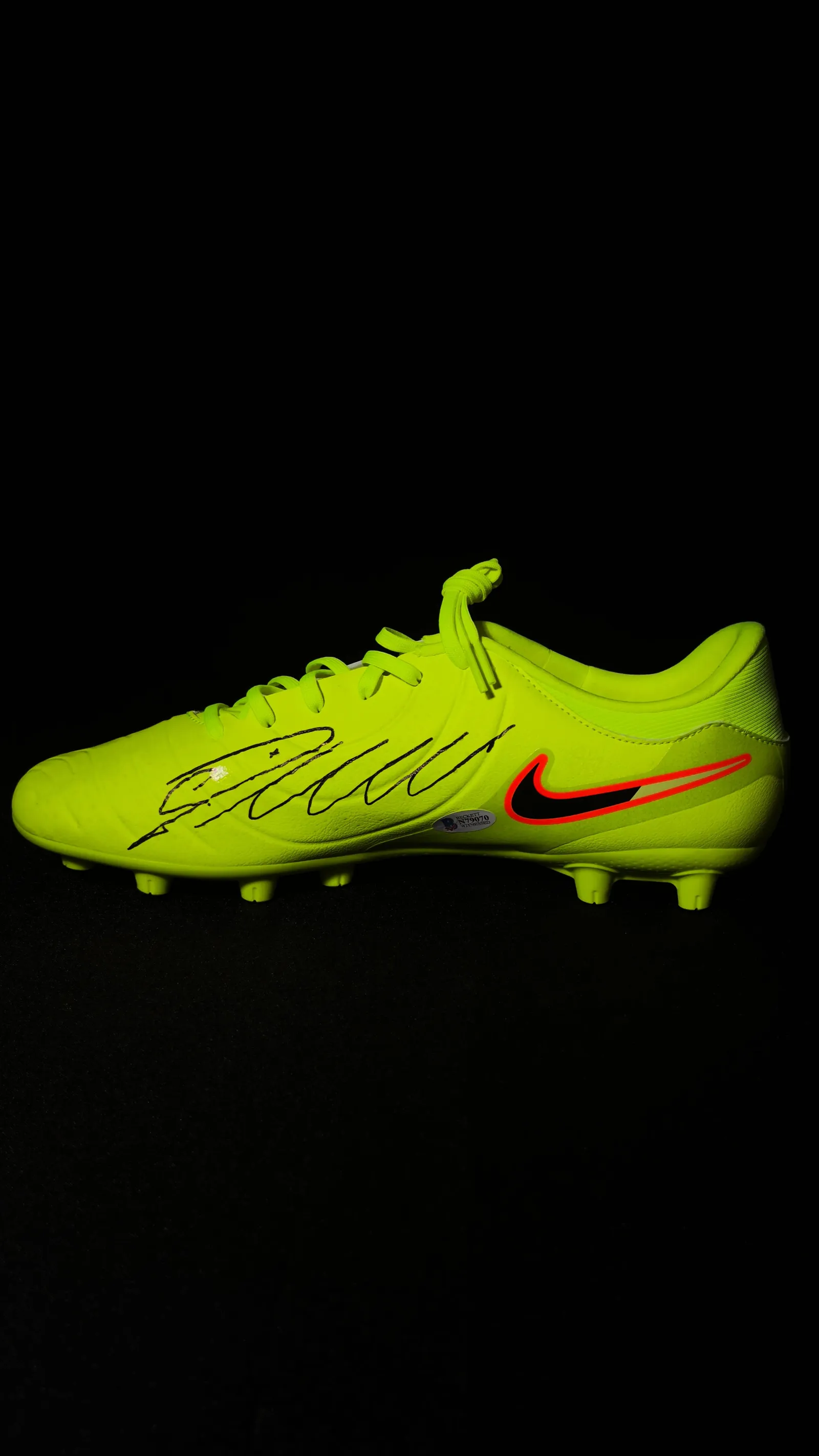 Cristiano Ronaldo autógrafo – chuteira Nike Tiempo, Cristiano Ronaldo