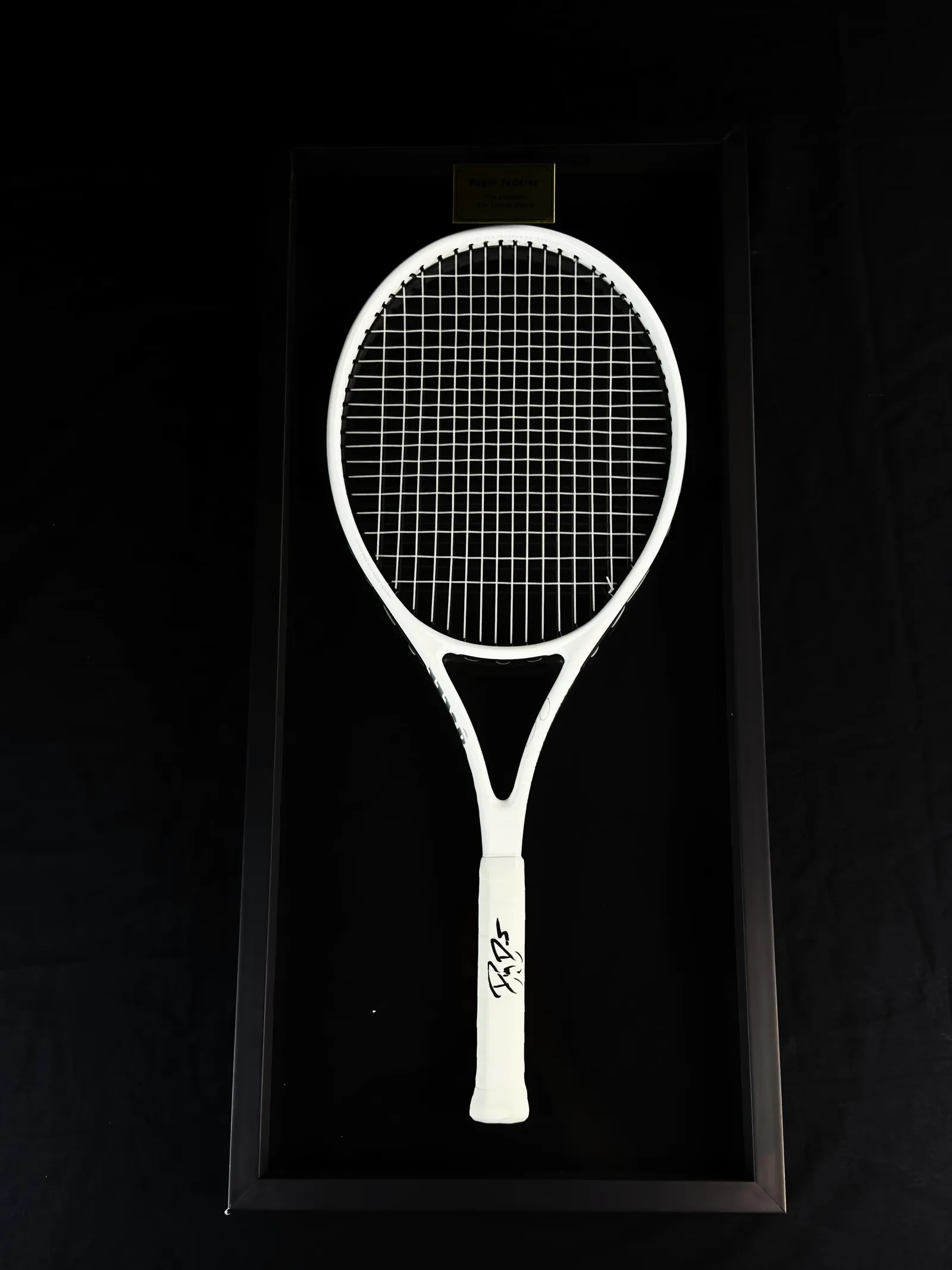 Roger Federer "The Maestro" autógrafo – raquete de tênis, Roger Federer