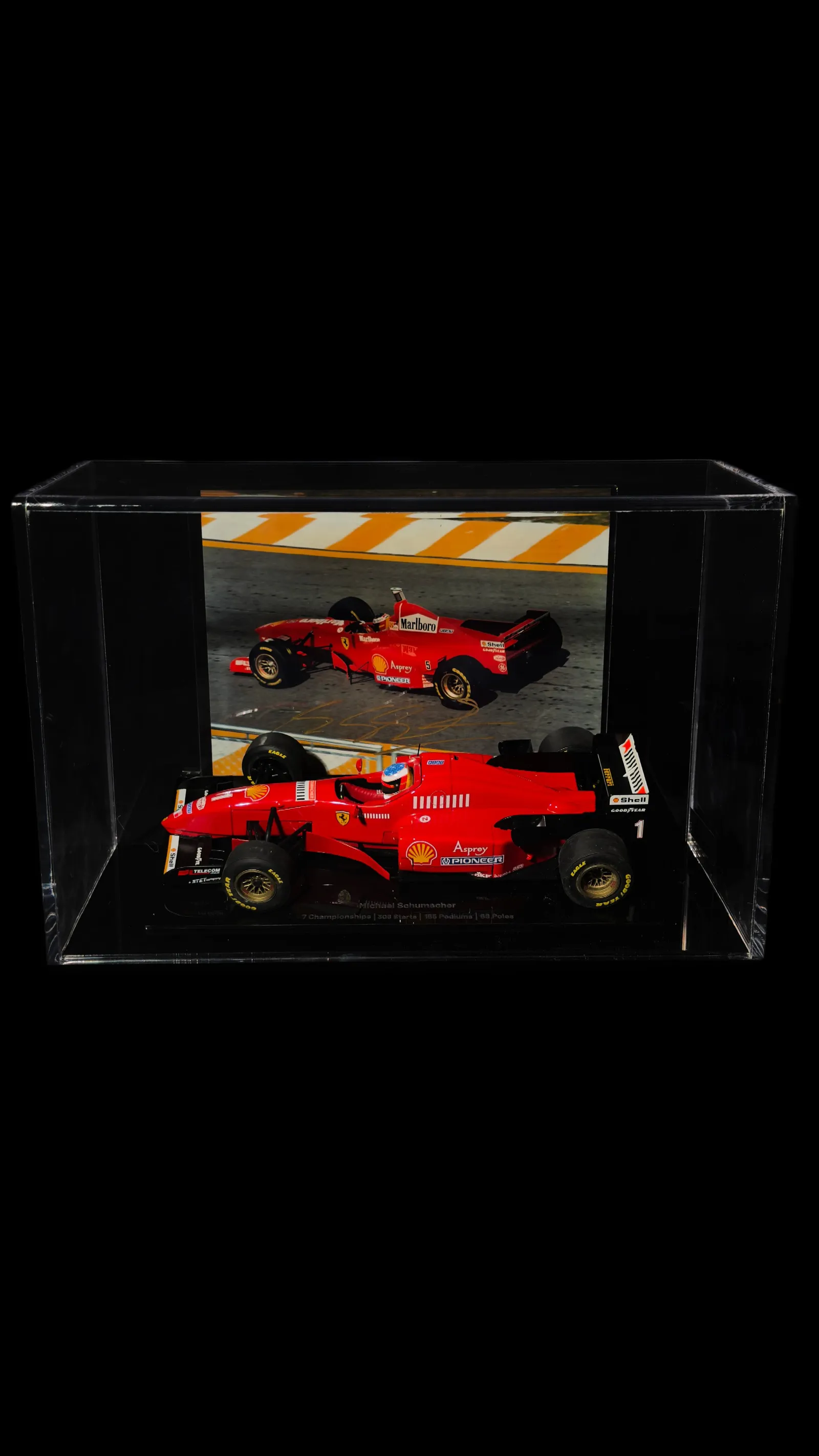 Michael Schumacher – foto original e autoral registrada no calor da pista e autografada, Michael Schumacher