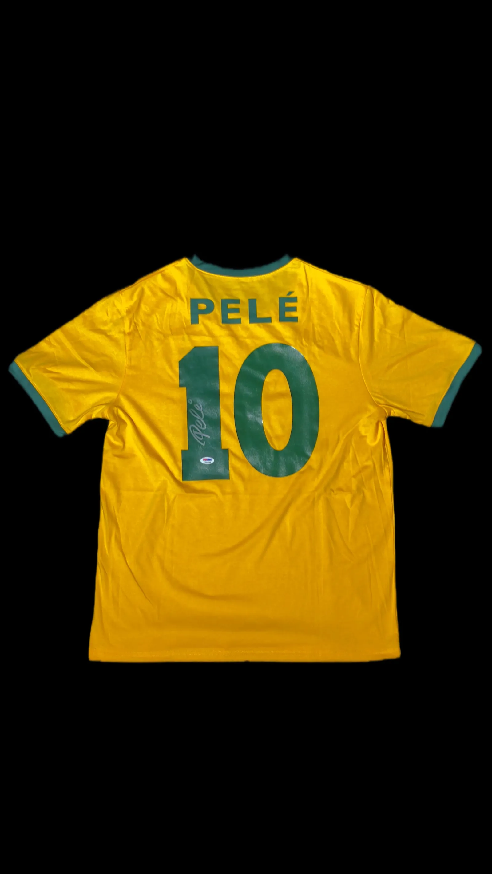Pelé autógrafo – camisa Brasil 10, Pelé