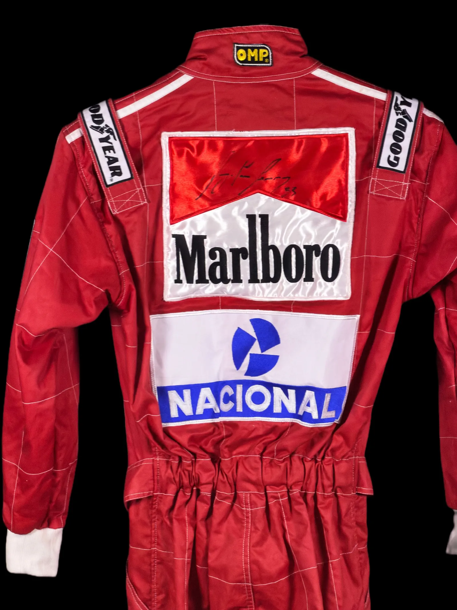 Ayrton Senna autógrafo – macacão Marlboro McLaren, Ayrton Senna