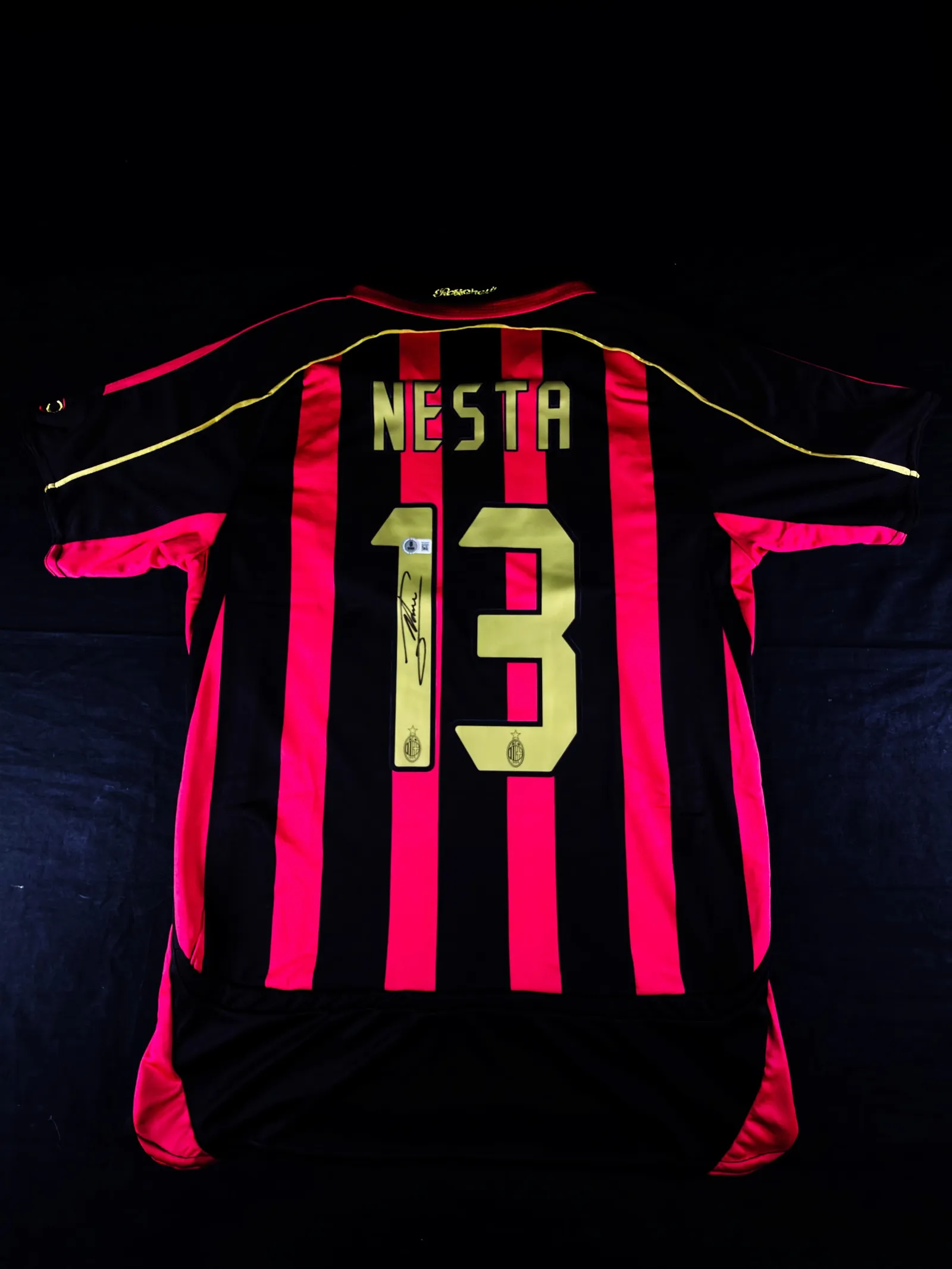 Alessandro Nesta autógrafo – camisa do Milan, Alessandro Nesta