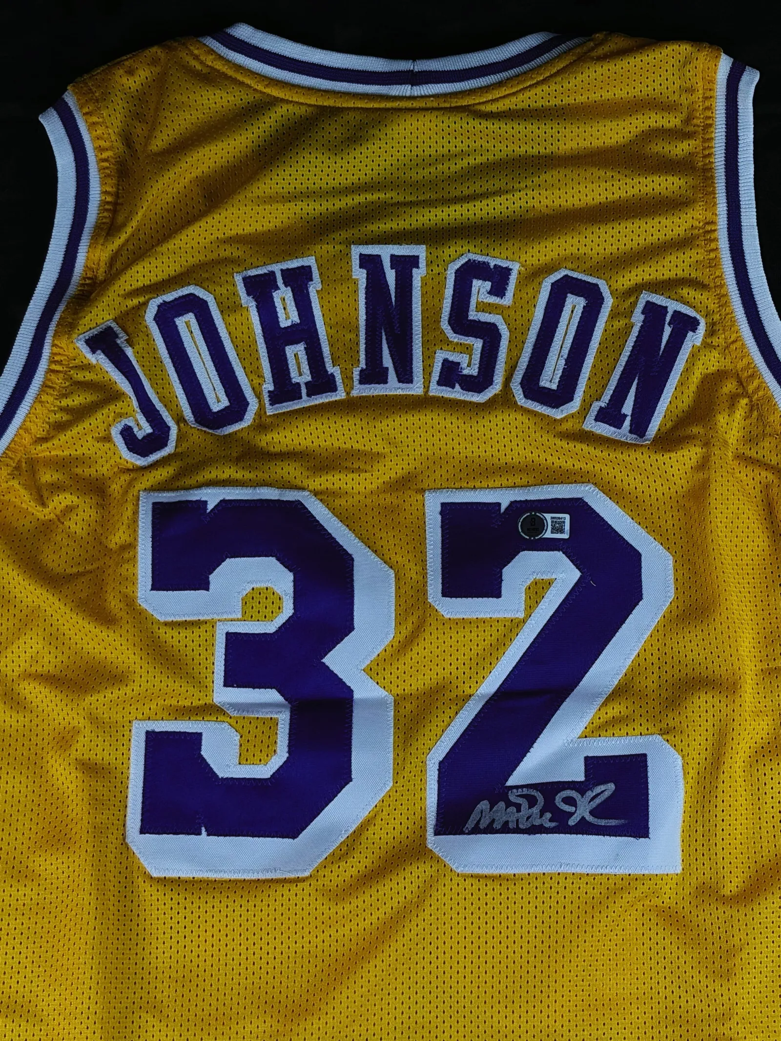 Magic Johnson autógrafo – camisa de basquetebol Lakers, Magic Johnson